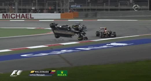 gutierrez,maldonado,ostia,f1,renault,coche,curca,circuito,roto,carrera,vueltas de campana