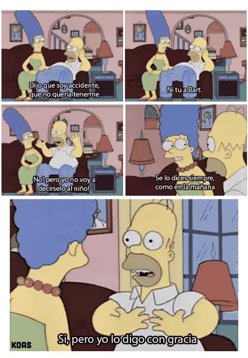 Homer,gracia,reir,no deseado,accidente