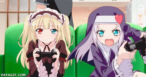 Dos estilos muy diferenciados de jugador, ¿con cuál te identificas? mando,videojuegos,playstation,xbox,anime,maria,kobato,lucha,boku wa tomodachi ga sukanai