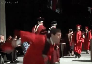 celebrar,Graduación,tontaco,graduado,fail,backflip,celebracion,caída,hostiaca