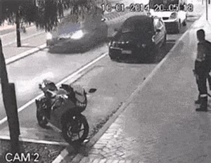 Moto,Caer,Patada,Ciclista,Bicicleta