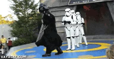 darth vader,moonwalk,soldados imperiales
