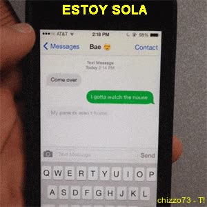 camion,casa,no poder,sola en casa,padres,ven un rato,poder