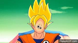 cara,dragon ball,super saiyan,goku,descripci&oacute;n gr&aacute;fica,caer,verg&uuml;enza