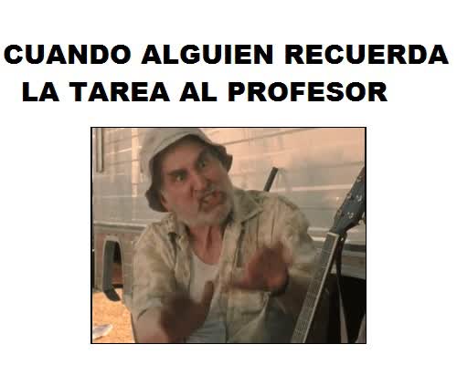 maestro,tarea,callar,nerd,delator,chivato,no digas nada,profesor,deberes,the walking dead,dale