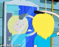 hora de aventuras,pelo,cortar,dos dedos,peluquero,finn,rapar