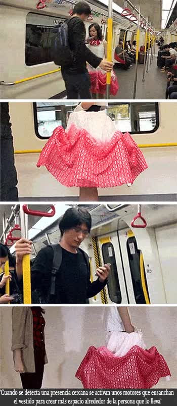 hora punta,metro,defensa,vestido,distancia,motores,acosadores