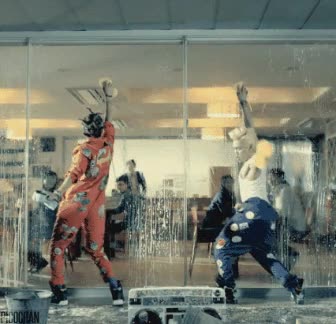 cristales,limpiar,team H,corea,asi&aacute;tico,baile,coreografia,verg&uuml;enza ajena