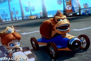 feel like a monkey,mono,donkey kong,mario kart,baby daisy