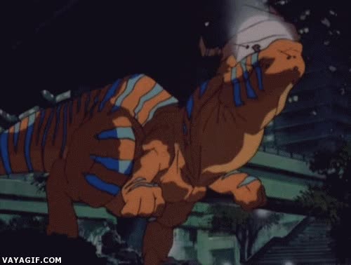 greymon,digimon,dinosaurio,aliento,fuego,picante