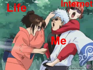 gintama,anime,puñetazos,vida,internet,yo,golpes