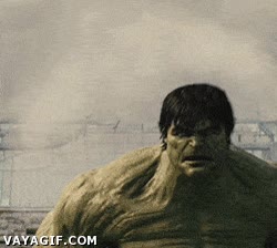 se ha enfadado un poquito,me pongo rojo no verde,hulk,luz prendida