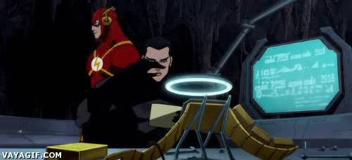 Batman,mujer,cara,Flash,Bruce Wayne algo afeminado