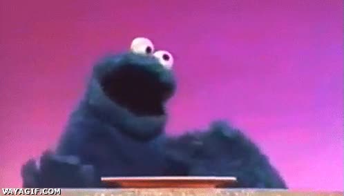 examenes,monstruo de las galletas,alegría,felicidad,aprobar