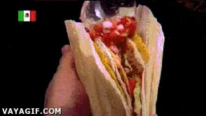 remix de comidas del mundo,kebab,freidora,burrito,pizza,taco,crepe,bien refrito todo