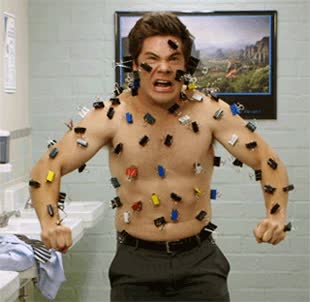 pinzas,clips,mariposa,aguantar,soportar,dolor