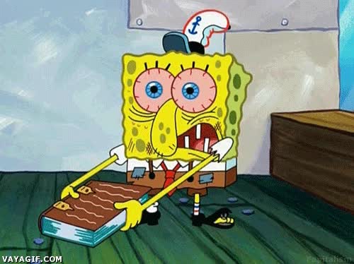 Notas,colegio,muy malas notas,Bob esponja,recuperación,desesperación,ya es tarde