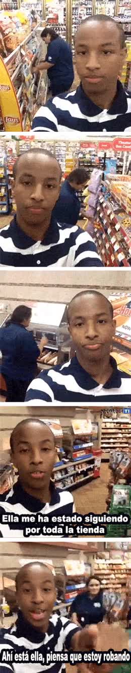 Racista,Ladrón,Empleada,Perseguir,Seguir,Tienda,Racismo,Por ser negro