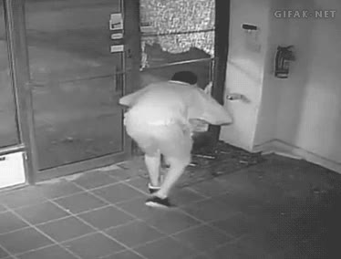 Ladr&oacute;n,Tonto,Genius,Fail,Vidrio,Puerta,Escapar