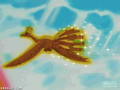 dorado,ho-oh,ave,pokemon,dibujos,as&iacute; empez&oacute; la serie