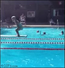 saltar,clavado,piscina,agua,trampol&iacute;n,fail,de espaldas
