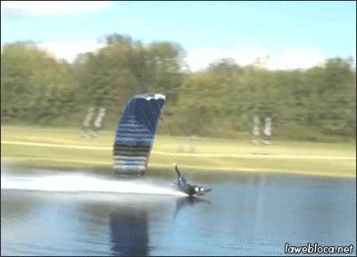 vacilar,vacilada,parapente,deslizarse,agua,aterrizar