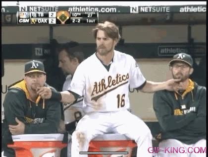 jugador,acumulaci&oacute;n,tocar,barbas,auckland athletics,baseball,beisbol