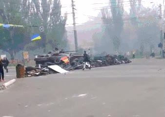 ucraina,barricada,tanque