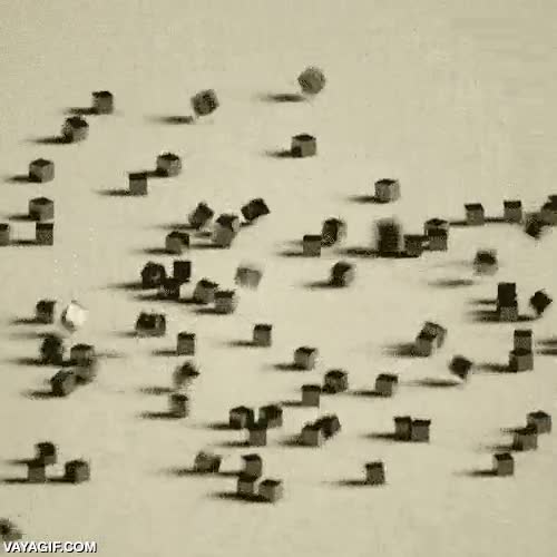 bucle infinito,cube pop,cubos,explotar,particulas,sin fin