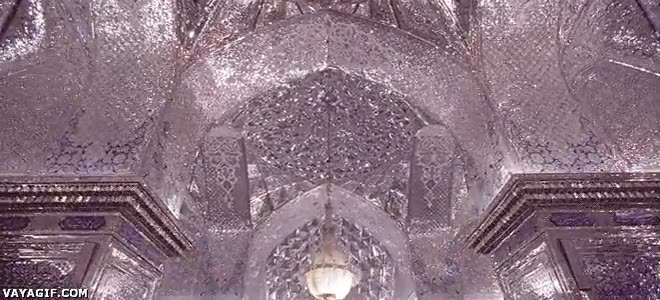 mezquita,cristal,espejos,iran,900 a&ntilde;os