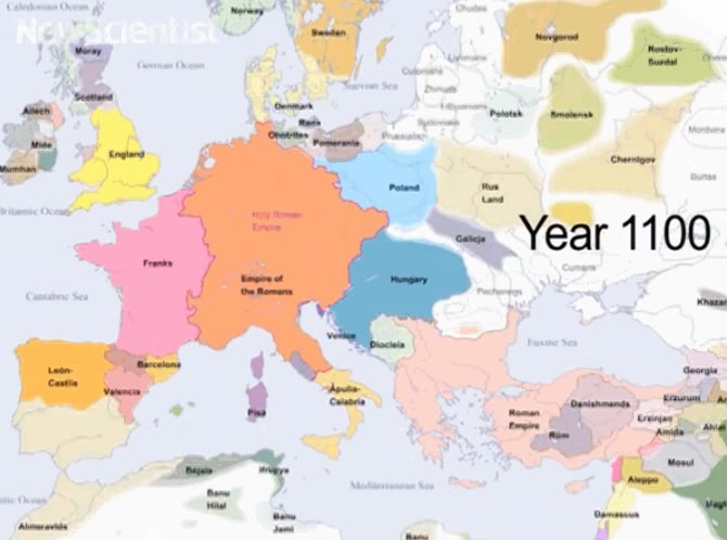 Así han cambiado las fronteras de Europa en los últimos 2000 años paises,fronteras,y lo que falta por cambiar,evolución,por siglos,mapa,europa