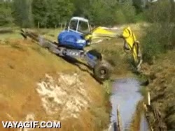 poco a poco,paso a paso,salir,conductor,excavadora,maestro