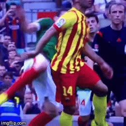 patada,en la cara,mascherano,patadón,barcelona,barça