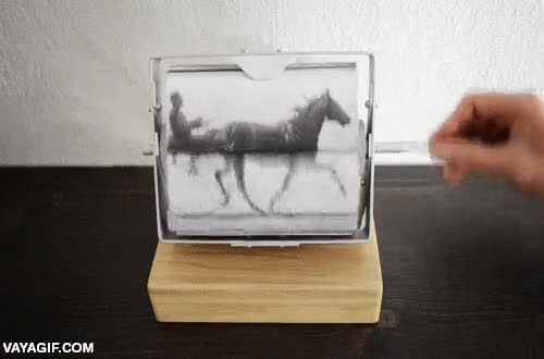 vintage,old school,animacion,caballo,carro,manivela,girar