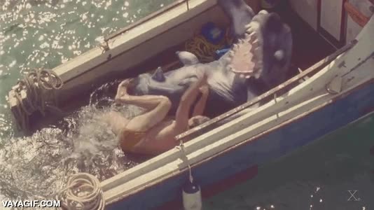 tibur&oacute;n,jaws,shark attack,barca,atacar,pelicula