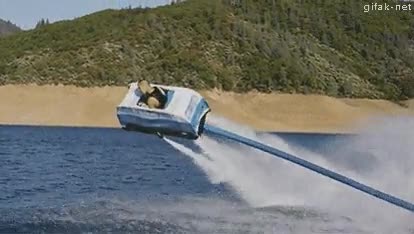 coche,agua,jetpack,chorro,potencia,lago,volar,flotar