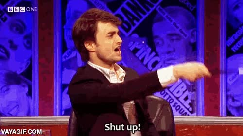 hablador,calla,boca,shut,daniel radcliffe,harry potter,varita magica