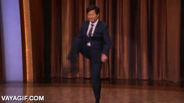 Ken Jeong,movimiento,bailar,flow,entrevista,entrar,programa de tele,plat&oacute;
