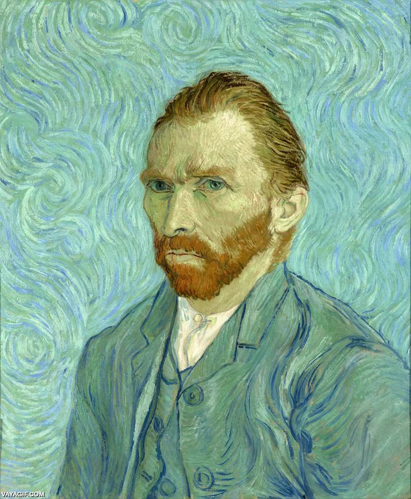 Tadao Cern,Van Gogh,auto-retrato,autorretrato,retoque digital,efecto,convertir en foto,as&iacute; era