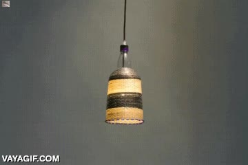 reciclar,convertir en lamparas,mimbre,tela,tejer,lana