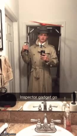 disfraz,adelante gadegetocoptero,inspector gadget