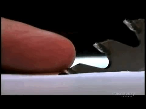 Sistema de seguridad para sierras circulares que si detecta carne se desactiva automáticamente tecnologia,sistema,esconderse,apagarse,desactivarse,giratoria,circular,radial,sierra,detectores en cada diente