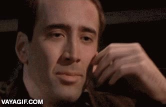 nicolas cage,suerte,de la que me he salvado,trillizos,ex novia,sonrisa disimulada,alivio