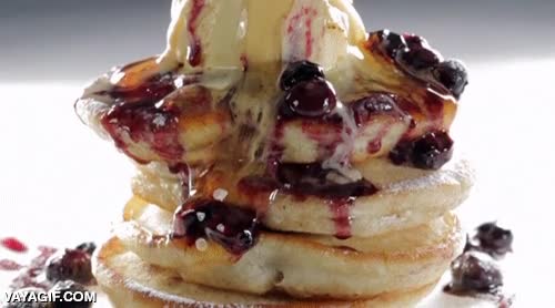 boca,agua,salivar,babear,delicioso,tortitas,arandanos,pastel