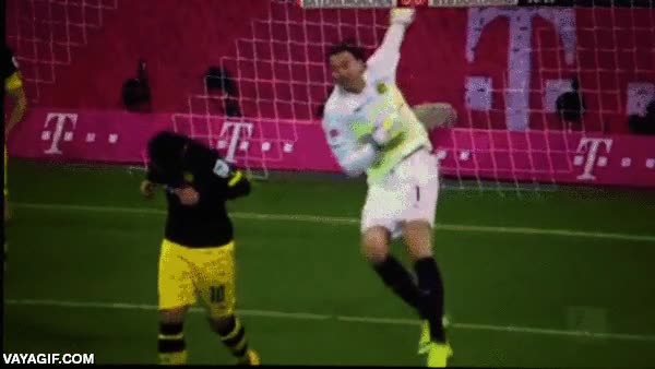 gran compañero de equipo,pelotazo,gracias portero,pa dejarte medio tonto,borussia dortmund