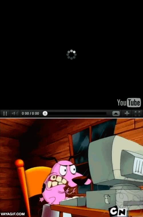 desesperaci&oacute;n,youtube,no cargar,el perro cobarde,agallas,coraje,rabia