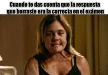 respuesta correcta,borrar,enfadada,maxima,rabia,examen
