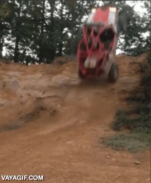 fuera de combate,quedar ko,voltereta,coche,Polaris Razor