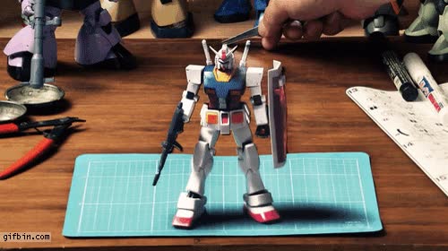 efecto,punto de vista,perspectiva,gundam,mecha,robot,truco