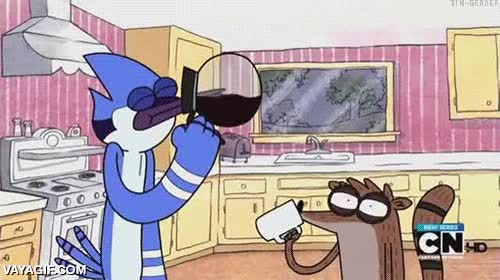 regular show,Un Show Mas,Café cargado,amargo,ansioso